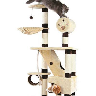 TRIXIE Grebalica za mačke BELORADO od poda do plafona 280-246 cm