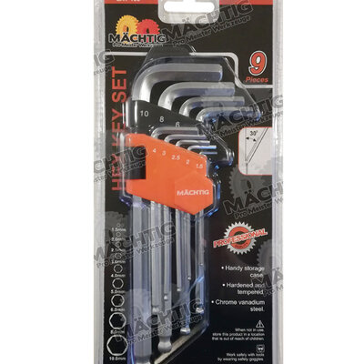 Imbus ključevi Set 1.5-10mm Loptasti Machtig LAT-166