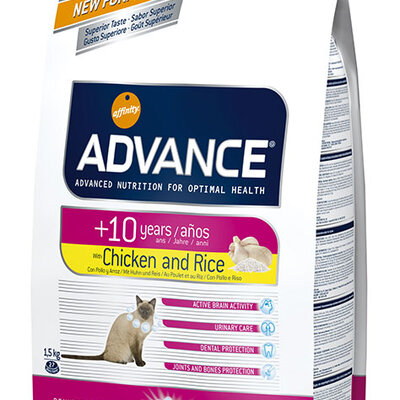 Advance Senior Cat Hrana za mačke - piletina i pirinač 0.4kg