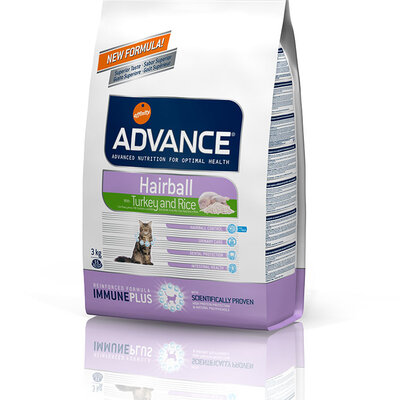 Advance Hairball Hrana za mačke - ćuretina i pirinač 0.4kg