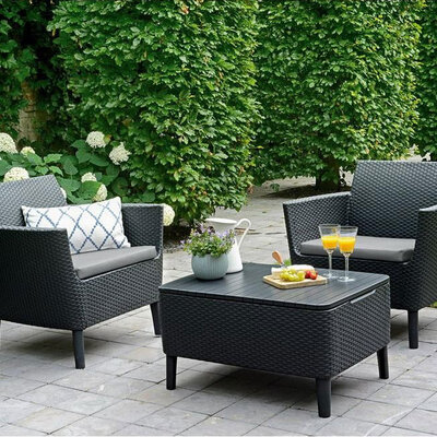 Balkonska Garnitura Salemo Grafit - Curver - Allibert 