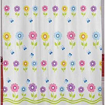 Zavesa za kadu i tuš kabinu Flower-spring 180 x 200 cm