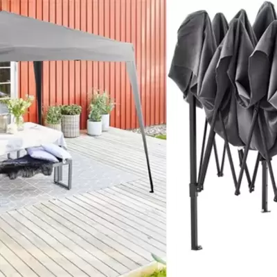 Paviljon sa sklopivom konstrukcijom PontoVerde 2.7x2.7m