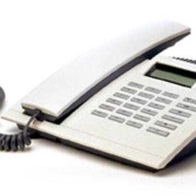 Stoni žičani fiksni telefon TP 0126 DRS Electronics Crni