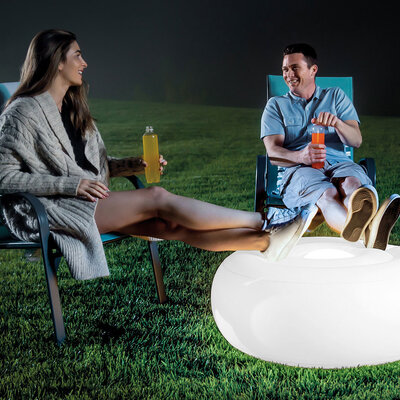 Garden Set Amor - 2 stolice i LED svetleći tabure