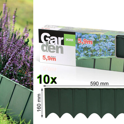 Baštenska ogradica 10x59cm Prosperplast Garden Fence IKRR-G851