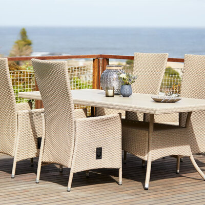 Baštenska garnitura Ciao Sto i četiri stolice sa podesivim naslonom