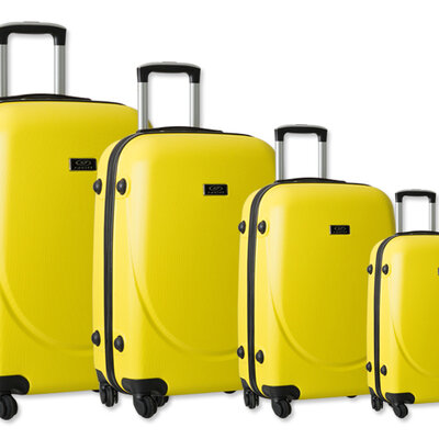 Komplet 4 ABS kofera Sanremo žuta