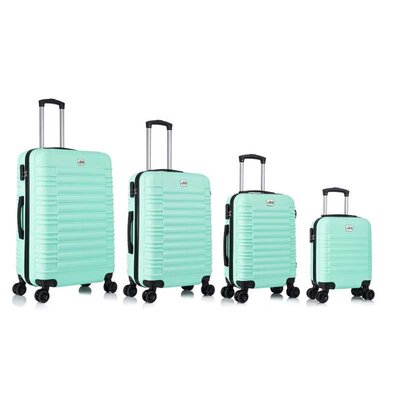 Komplet 4 ABS kofera Sanremo zelena