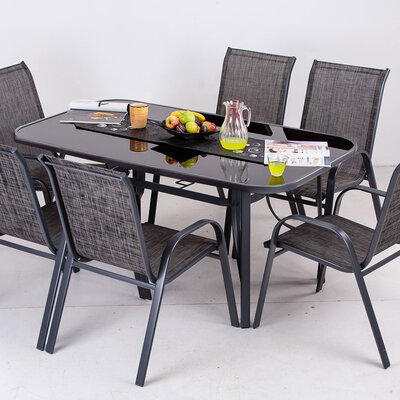 Garnitura Za Sedenje La Paz - Melirane Stolice i Sto Sa Staklom