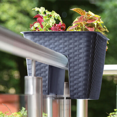 Prosperplast Balkonska saksija Ratolla Rail Brown DRLB400-440U