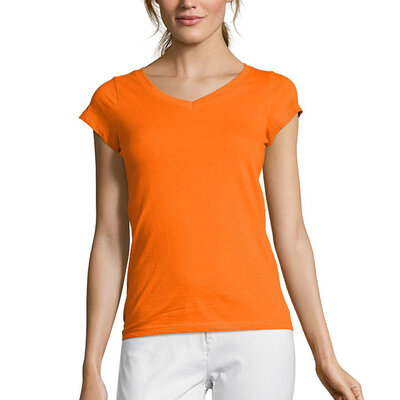 Sols Ženska majica V izrez Moon Orange veličina XL 11388
