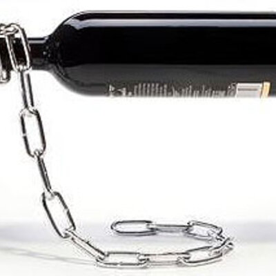 MonkeyBusiness Stalak Za Vinske Flaše - Lanac koji je pobedio gravitaciju  PE621