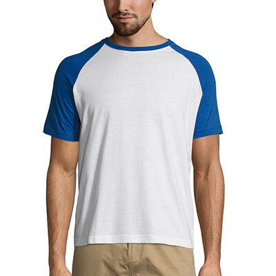 Sols Muška majica Funky white/blue veličina S 11190