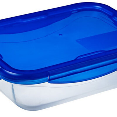 Pyrex pravougaoni pekač sa poklopcem 20cm