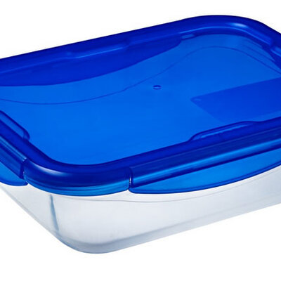 Pyrex pravougaoni pekač sa poklopcem 30cm