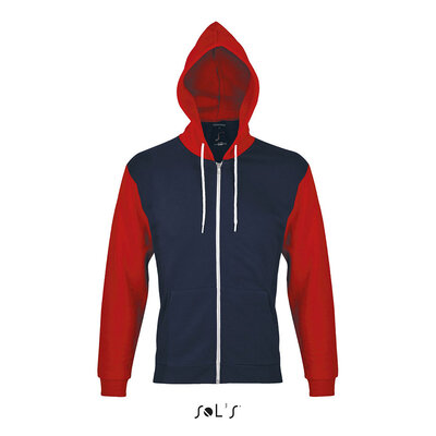 Sols Uniseks dukserica Silver navy/red veličina XS 47700