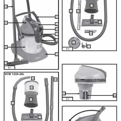 Usisivač za mokro i suvo usisavanje VCW1400 150100130