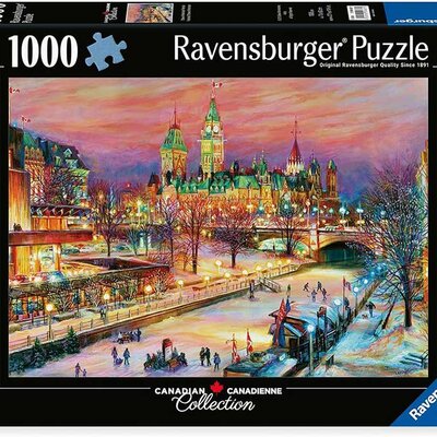 Puzzle slagalica 1000 delova Zimski festival u Otavi Ravensburger 19868