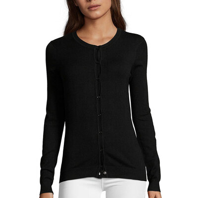 Sols Ženski džemper na kopčanje Griffin Black veličina S 01716