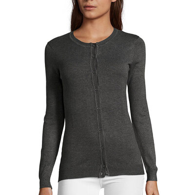 Sols Ženski džemper na kopčanje Griffin Charcoal veličina L 01716