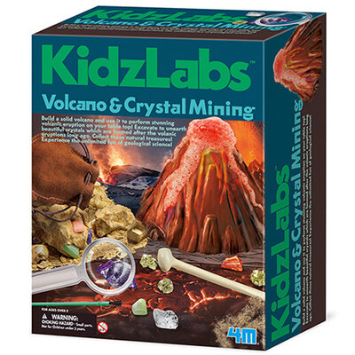 Napravi vulkan i iskopaj kristale Kidz Labs 4M05532