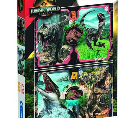 Puzzle slagalice 2x60 delova Jurassic World Clementoni 24830