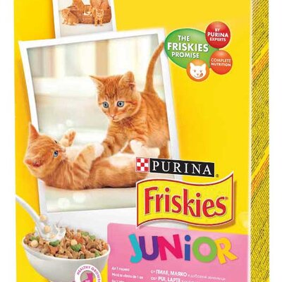 Friskies Junior Hrana za mačke  do godinu dana - piletina i mleko - 300g