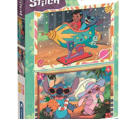 Puzzle slagalice 2x60 delova Disney Stitch Clementoni 24822