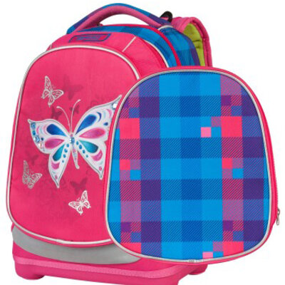 TARGET Superlight 2 Face Petit - Ranac za školu BUTTERFLY PINK  21843