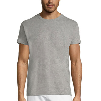 Sols Muška pamučna majica Regent Grey Melange veličina 3XL 11380