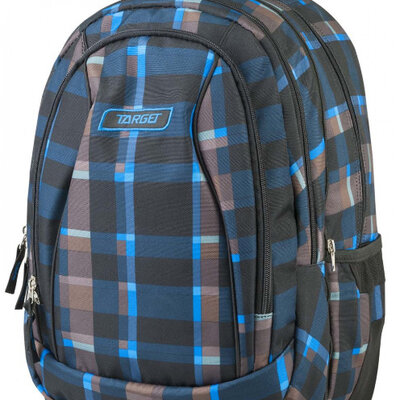 TARGET 2 u 1 - Ranac za školu ALLOVER Square Blue 21430