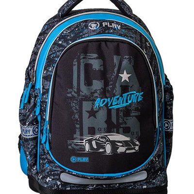 Anatomski školski ranac Play Smart Light - Adventure cars