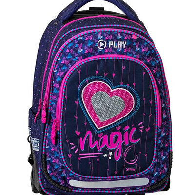 Play Školski ranac sa točkićima Trolley - Magic 161201