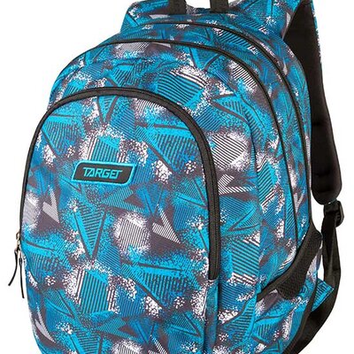 TARGET 3 ZIP - Ranac za školu DUEL Abstract Blue 26298