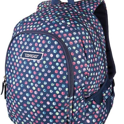 TARGET 3 ZIP - Ranac za školu DUEL Confetti Jeans 26294