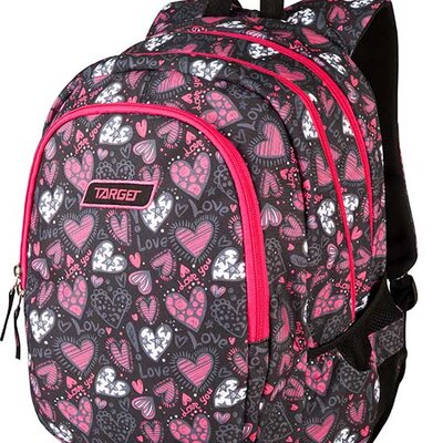 TARGET 3 ZIP - Ranac za školu DUEL Love You 26293