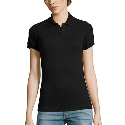 Sols Ženska polo majca Prime Black veličina M 00573