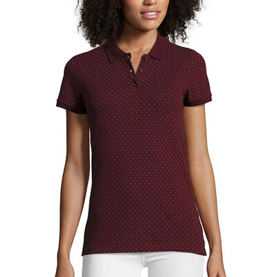 Ženska majica sa kragnom Brandy Burgundy veličina XL Sols 01707