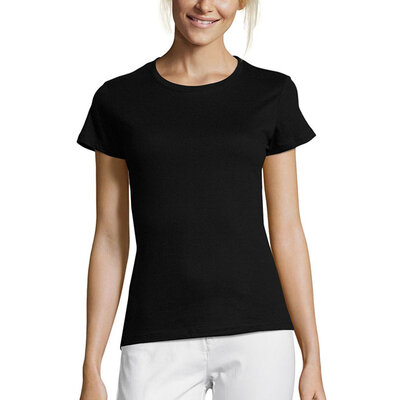 Sols Ženska majca sa kratkim rukavima Regent Black veličina M 01825