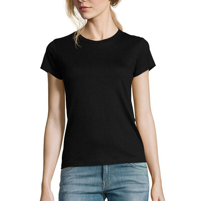 Sols Ženska pamučna majica Imperial Black veličina S 11502