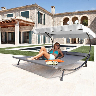 Dupla Ležaljka Sa Tendom - 220 x 202 x 151 cm