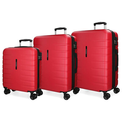 Koferi Movom Turbo Red Set 55cm-69cm-79cm 58294