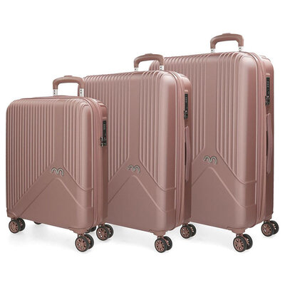 Koferi Movom Trendy Pink Set 55cm-67cm-76cm 58194