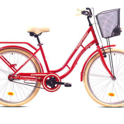 Ženski bicikl Capriolo Picnic crveno-bež 919251-17
