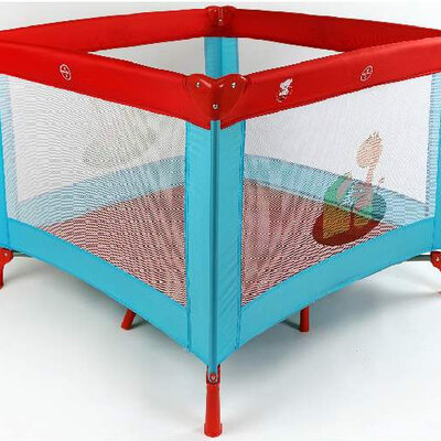 BBO Ogradica za igru 8073M plavo-crvena