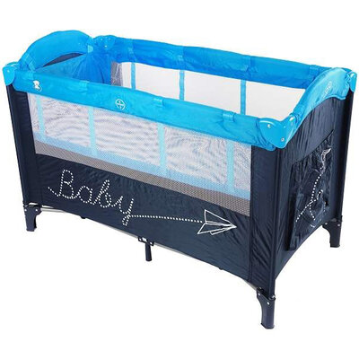 BBO Prenosivi krevetac 2 nivoa 8039V2 plava