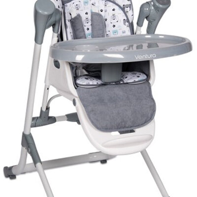 LORELLI 2 u 1 Stolica za hranjenje-Ljuljaška VENTURA Grey