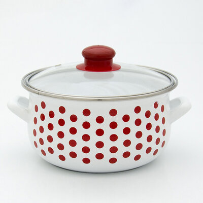 Emajlirana šerpa Texell sa poklopcem TSE-261, 2.4L, 18x12 cm