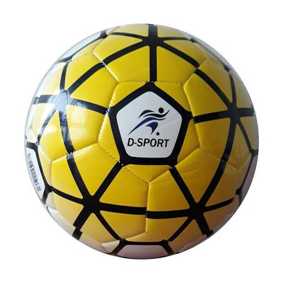 D - SPORT Lopta za fudbal vel. 5 žuto-bela